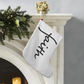Faith (Black) - Giant Holiday Stocking - Gift for Her - Gift for Him