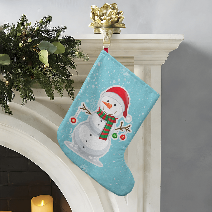Snowman Giant Holiday Stocking – Gift for Her - Gift for Him