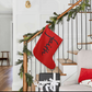 Faith (Black) - Giant Holiday Stocking (Red) - Gift for Her - Gift for Him
