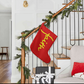 Faith (Yellow) - Giant Holiday Stocking (Red) - Gift for Her - Gift for Him