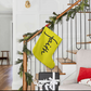 Faith (Black) - Giant Holiday Stocking (Yellow) - Gift for Her - Gift for Him