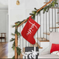 Faith (White) - Giant Holiday Stocking (Red) - Gift for Her - Gift for Him