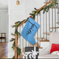 Faith (Black) - Giant Holiday Stocking (Blue) - Gift for Her - Gift for Him