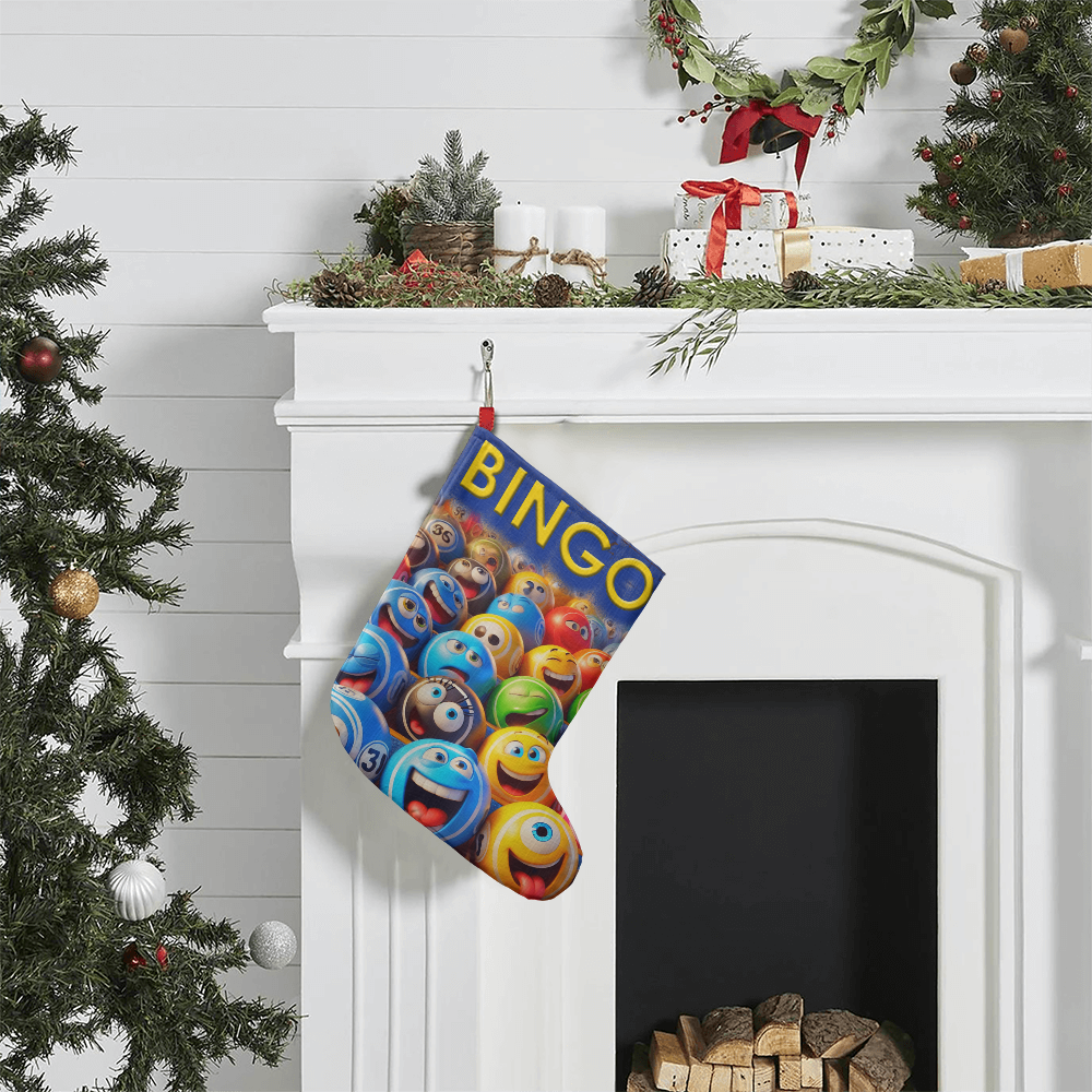 BINGO - Giant Holiday Stocking - Gift for Her - Gift for Him