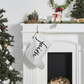 Faith (Black) - Giant Holiday Stocking - Gift for Her - Gift for Him