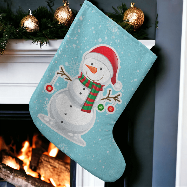 Snowman Giant Holiday Stocking – Gift for Her - Gift for Him