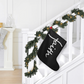 Faith (White) - Giant Holiday Stocking - Gift for Her - Gift for Him