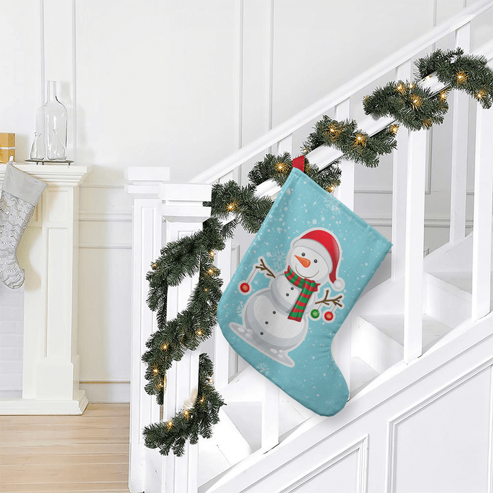Snowman Giant Holiday Stocking – Gift for Her - Gift for Him