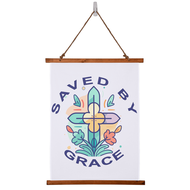 Saved By Grace Wall Tapestry – Gift for Her