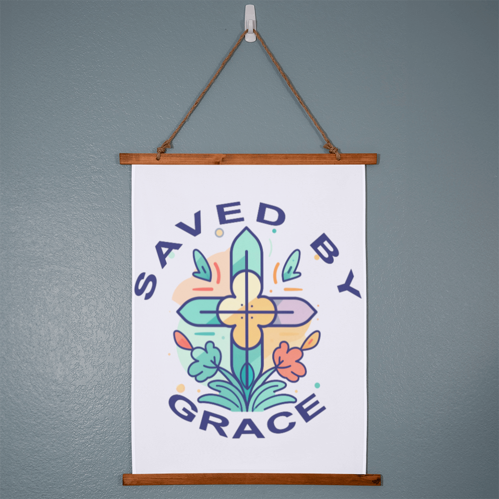 Saved By Grace Wall Tapestry – Gift for Her