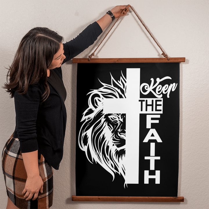 Keep The Faith Wall Tapestry – Gift for Her - Gift for Him