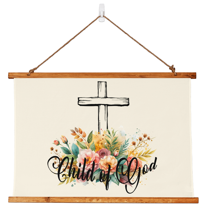 Child Of God Wood Framed Wall Tapestry (Landscape) – Gift for Her