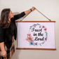 Trust In The Lord - Wood Framed Wall Tapestry (Landscape) - Gift for Her