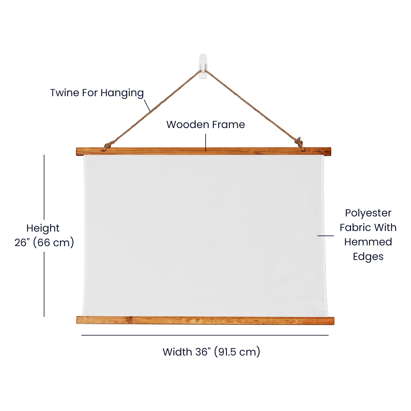 Good News Only - Wood Framed Wall Tapestry (Landscape) - Gift for Her - Gift for Him