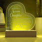 To My Wonderful Awesome Daughter, You Are The Sweetest Melody - Engraved Acrylic Heart Plaque - Gift for Daughter