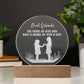 Best Friends, True Friends Are Never Apart - Engraved Acrylic Circle Plaque - Gift for Best Friend