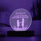 Best Friends, True Friends Are Never Apart - Engraved Acrylic Circle Plaque - Gift for Best Friend