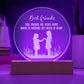 Best Friends, True Friends Are Never Apart - Engraved Acrylic Circle Plaque - Gift for Best Friend