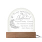 To My Beautiful Girlfriend, In Your Smile - Engraved Acrylic Dome Plaque - Gift for Girlfriend