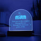 Mom, Your Love Is The Compass - Engraved Acrylic Dome Plaque - Gift for Mom