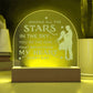 Among All The Stars In The Sky - Engraved Acrylic Dome Plaque - Gift for Wife
