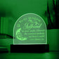 To My Beautiful Girlfriend, In Your Smile - Engraved Acrylic Dome Plaque - Gift for Girlfriend