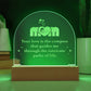 Mom, Your Love Is The Compass - Engraved Acrylic Dome Plaque - Gift for Mom