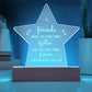 Friends Make The Good Times Better - Engraved Acrylic Star Plaque - Gift for Friend - Gift for Best Friend