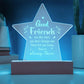 Good Friends Are Like Stars - Engraved Acrylic Star Plaque - Gift for Friend - Gift for Best Friend