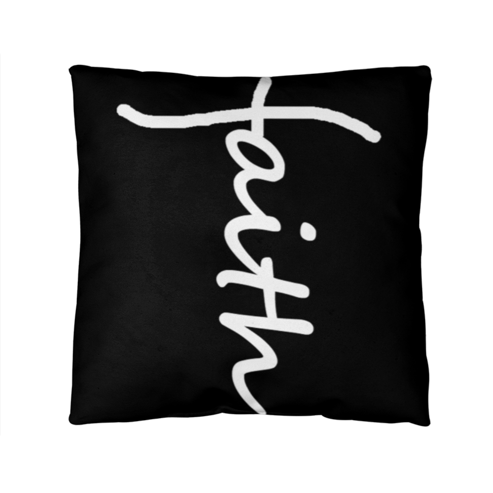 Faith (White) – Classic Pillow – Gift for Her – Gift for Him