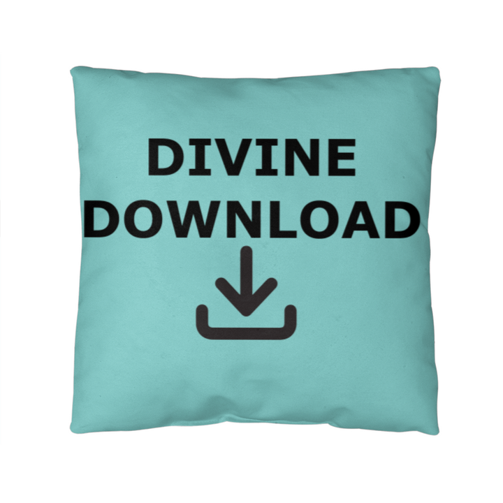Divine Download (Black) Classic Pillow – Gift for Her - Gift for Him