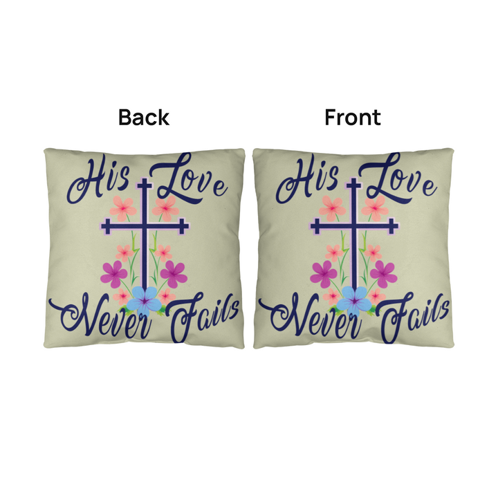 His Love Never Fails Classic Pillow – Gift for Her