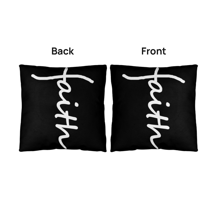 Faith (White) – Classic Pillow – Gift for Her – Gift for Him