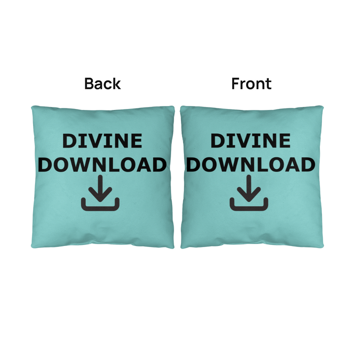 Divine Download (Black) Classic Pillow – Gift for Her - Gift for Him