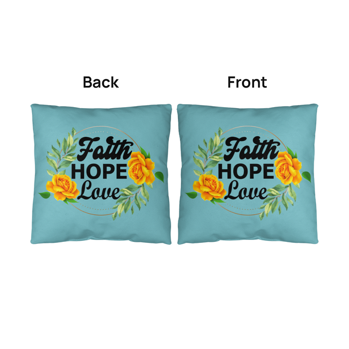 Faith Hope Love Classic Pillow – Gift for Her - Gift for Him