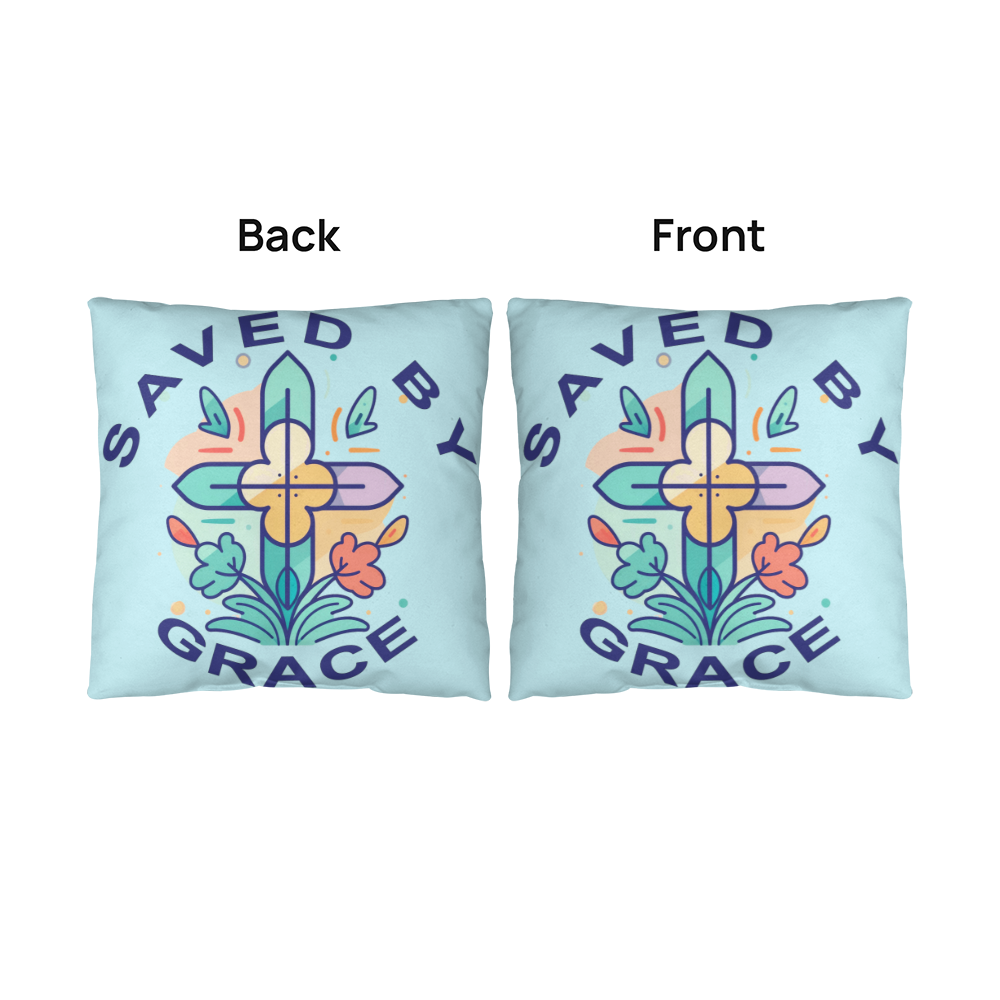 Saved By Grace - Classic Pillow - Gift for Her