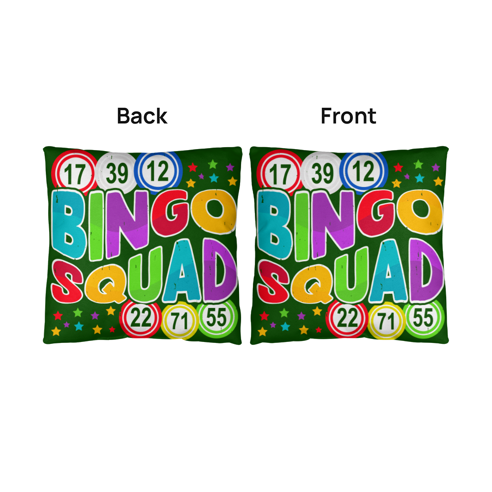 Bingo Squad Pillow – Gift for Her - Gift for Him