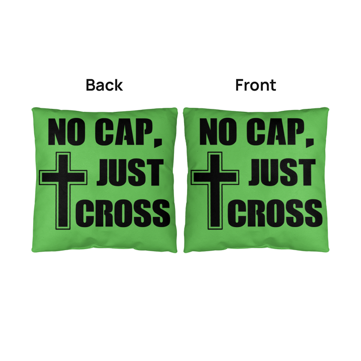 No Cap, Just Cross (Black) Classic Pillow – Gift for Her - Gift for Him