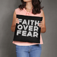 Faith Over Fear (White) - Classic Pillow - Gift for Her - Gift for Him
