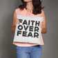 Faith Over Fear (Black) - Classic Pillow - Gift for Her - Gift for Him