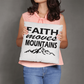 Faith Moves Mountains (Black) - Classic Pillow - Gift for Her - Gift for Him