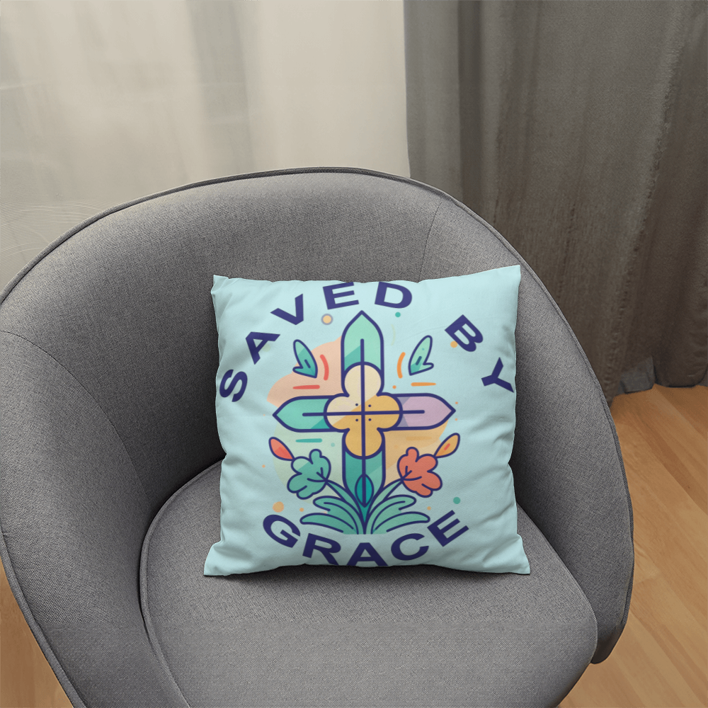 Saved By Grace Classic Pillow – Gift for Her