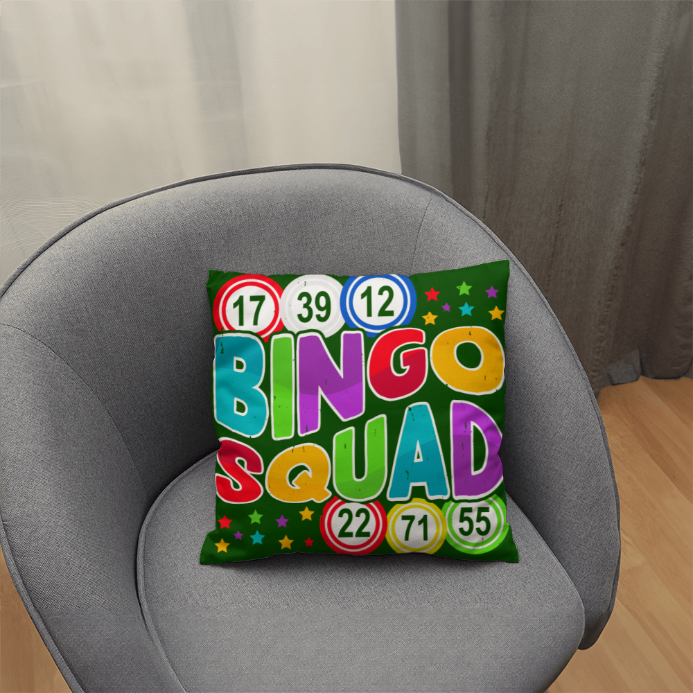 Bingo Squad Pillow – Gift for Her - Gift for Him