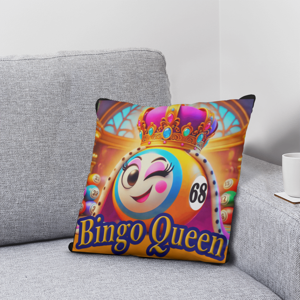 Bingo Queen Pillow – Gift for Her