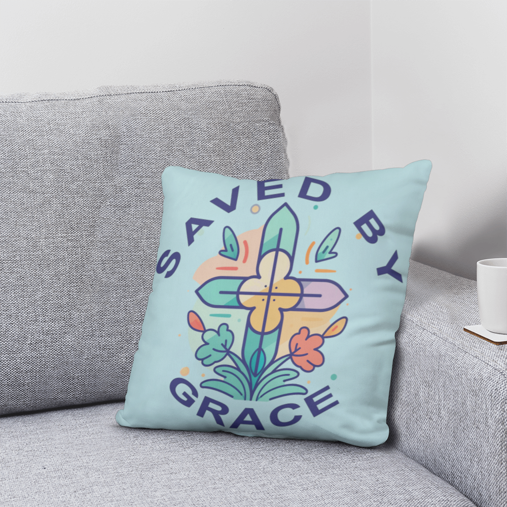 Saved By Grace - Classic Pillow - Gift for Her