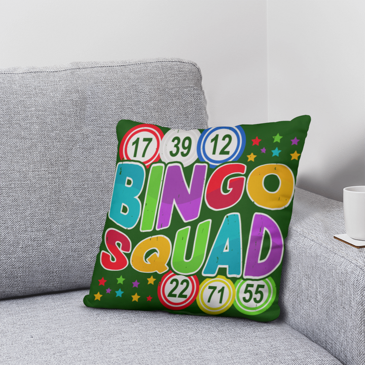 Bingo Squad Pillow – Gift for Her - Gift for Him