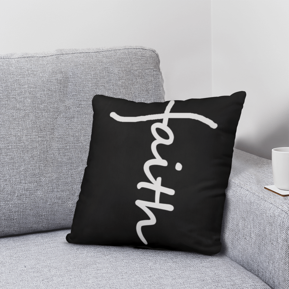 Faith (White) - Classic Pillow - Gift for Her - Gift for Him