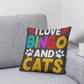 I Love Bingo And Cats - Classic Pillow - Gift for Her - Gift for Him