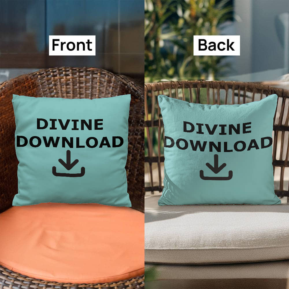 Divine Download (Black) - Classic Pillow - Gift for Her - Gift for Him
