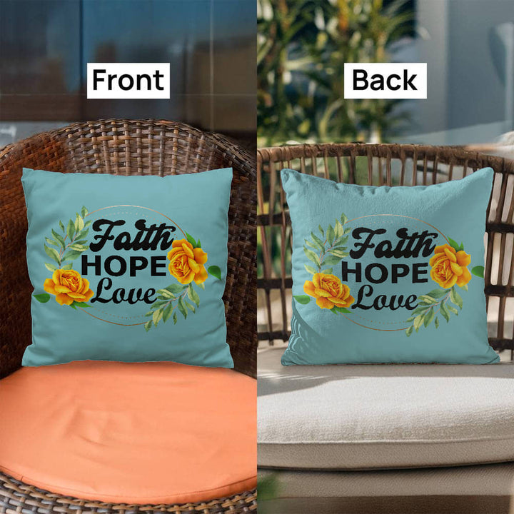 Faith Hope Love Classic Pillow – Gift for Her - Gift for Him
